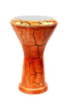 Çatlak Boyalı Çömlek Darbuka Turuncu