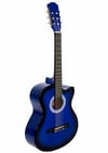 Longa Kesik Kasa Klasik Gitar Mavi Cutaway Klasik Gitar 4 /4 Tam Kasa 