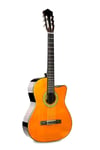 Longa Kesik Kasa Klasik Gitar Turuncu Cutaway Klasik Gitar 4 /4 Tam Kasa 