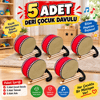 Piarro Deri Çocuk Davulu 19 cm  Çift Tokmak ( 5 Adet )