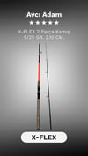 X-Flex 2 Parça Kamış 5/25 gr. 2.10 cm