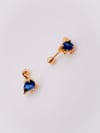1066 - Cerrrahi Çelik Piercing ( Pirsing ) Damla Taşlı Dinozor Tragus Helix Piercing (1adet)