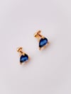 1066 - Cerrrahi Çelik Piercing ( Pirsing ) Damla Taşlı Dinozor Tragus Helix Piercing (1adet)