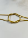 Çelik Bileklik Aşk Düğümü Bileklik Gold
