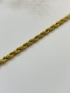 Çelik Bileklik Burgu Bileklik 4 mm Gold