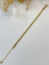 Çelik Bileklik Burgu Bileklik 4 mm Gold