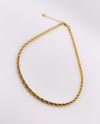 Çelik Burgu Kolye 4 mm 45 cm Gold