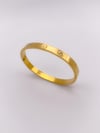 Çelik Marka Model Taşlı Bileklik - Gold