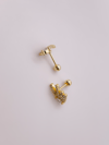 Cerrahi Çelik Piercing Barış İşaretli Kıkırdak Helix Tragus Piercing (1adet)