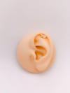 Cerrahi Çelik Piercing Barış İşaretli Kıkırdak Helix Tragus Piercing (1adet)