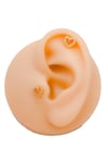 Cerrahi Çelik Piercing Full Taşlı Minimal Kalp Kıkırdak Helix Tragus Piercing (1adet)