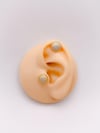 Cerrahi Çelik Piercing Full Zirkon Taşlı Daire Kıkırdak Helix Tragus Piercing(1adet)