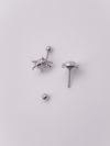 Cerrahi Çelik Piercing Kaplumbağa Figürlü Kıkırdak Helix Tragus Piercing(1adet)