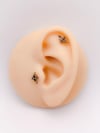 Cerrahi Çelik Piercing Ok Figürlü Kıkırdak Helix Tragus Piercing(1adet)