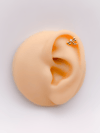 Cerrahi Çelik Piercing Renkli Zirkon Taşlı Yusufcuk Figürlü Kıkırdak Helix Tragus Piercing(1adet)
