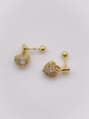 Cerrahi Çelik Piercing  Sallantılı Kalp Figürlü Kıkırdak Helix Tragus Piercing (1adet)