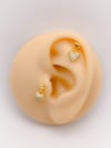 Cerrahi Çelik Piercing  Sallantılı Kalp Figürlü Kıkırdak Helix Tragus Piercing (1adet)