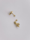 Cerrahi Çelik Piercing Yılan Figürlü Kıkırdak Helix Tragus Piercing - V2 (1adet)