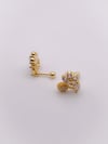 Cerrahi Çelik Piercing Zambak  Figürlü Kıkırdak Helix Tragus Piercing (1adet)