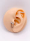 Cerrahi Çelik Piercing Zincirli Üç Taş Kıkırdak Helix Tragus Piercing (1adet)