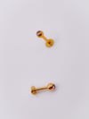 Cerrahi Çelik Piercing Zirkon 6mm Tek Taşlı Kıkırdak Helix Tragus Piercing (1adet)