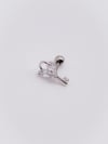Cerrahi Çelik Piercing Zirkon Taşlı Anahtar Figürlü Kıkırdak Helix Tragus Piercing(1adet)