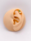 Cerrahi Çelik Piercing Zirkon Taşlı Ananas Figürlü Kıkırdak Helix Tragus Piercing(1adet)