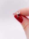 Cerrahi Çelik Piercing Zirkon Taşlı Anahtar Figürlü Kıkırdak Helix Tragus Piercing(1adet)
