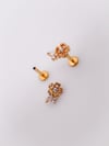 Cerrahi Çelik Piercing Zirkon Taşlı Çiçek Figürlü Helix Tragus Piercing(1adet)