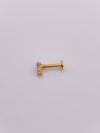 Cerrahi Çelik Piercing Zirkon Taşlı Damla Taç Figürlü Kıkırdak Helix Tragus Piercing(1adet)