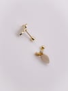 Cerrahi Çelik Piercing Zirkon Taşlı Havuç Figürlü Kıkırdak Helix Tragus Piercing(1adet)