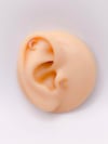 Cerrahi Çelik Piercing Zirkon Taşlı Hilal Ay Figürlü Kıkırdak Helix Tragus Piercing(1adet)