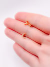 Cerrahi Çelik Piercing Zirkon Taşlı Hilal Ay Figürlü Kıkırdak Helix Tragus Piercing(1adet)