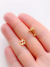 Cerrahi Çelik Piercing Zirkon Taşlı Tasarım Kelebek Helix Tragus Piercing (1adet)
