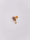 Cerrahi Çelik Piercing Zirkon Taşlı Yılan Figürlü Kıkırdak Helix Tragus Piercing(1adet)