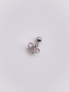 Cerrahi Çelik Piercing Zirkon Tek Taşlı Tac Figürlü Kıkırdak Helix Tragus Piercing(1adet)