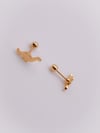 Cerrrahi Çelik Piercing ( Pirsing ) Dinozor Figürlü Tragus Helix Piercing (1adet)