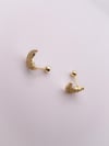 Cerrrahi Çelik Piercing ( Pirsing ) Full Zirkon Taşlı Hilal Tragus Helix Piercing (1adet)