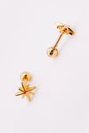 Cerrrahi Çelik Piercing ( Pirsing ) Mini Kuzey Yıldızı Tragus Helix Piercing (1adet)
