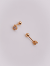 Cerrrahi Çelik Piercing ( Pirsing ) Mini Tek Taşlı Tragus Helix Piercing (1adet)