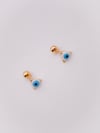 Cerrrahi Çelik Piercing ( Pirsing ) Nazar Boncuklu Tragus Helix Piercing (1adet)