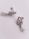 Cerrrahi Çelik Piercing ( Pirsing ) Sallantılı Damla Taşlı Kanat Tragus Helix Piercing (1adet)