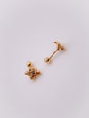 Cerrrahi Çelik Piercing ( Pirsing ) Tek Taşlı Arı Figürlü Tragus Helix Piercing (1adet)