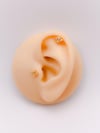 Cerrrahi Çelik Piercing ( Pirsing ) Tek Taşlı Arı Figürlü Tragus Helix Piercing (1adet)