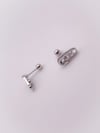 Cerrrahi Çelik Piercing ( Pirsing ) Tek Taşlı Çengelli İğne Tragus Helix Piercing (1adet)