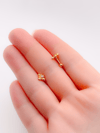 Cerrrahi Çelik Piercing ( Pirsing ) Tek Taşlı Arı Figürlü Tragus Helix Piercing (1adet)