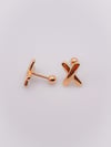 Cerrrahi Çelik Piercing ( Pirsing ) X Figürlü Tragus Helix Piercing (1adet)