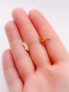 Cerrrahi Çelik Piercing ( Pirsing ) Zirkon Taşlı Kirpik Figürlü Tragus Helix Piercing (1adet)