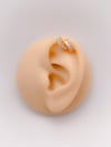 Cerrrahi Çelik Piercing ( Pirsing ) Zirkon Taşlı Çift Yarım Halka Tragus Helix Piercing (1adet)