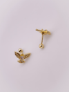 Cerrrahi Çelik Piercing ( Pirsing ) Zirkon Anka Kuşu Tragus Helix Piercing (1adet)